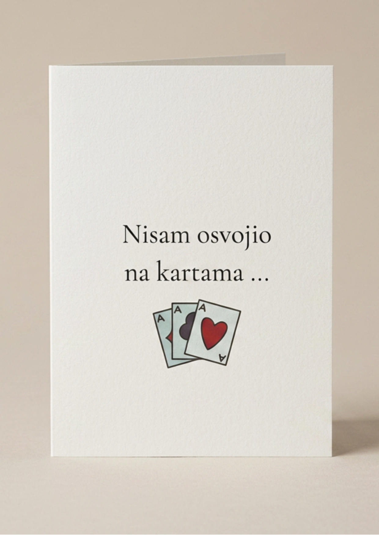 Ljubavna čestitka – Nisam osvojio na kartama