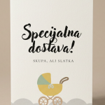 Čestitka za rođenje bebe Specijalna dostava