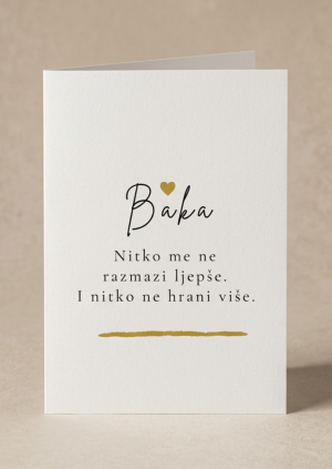 Čestitka za baku – Nitko me ne razmazi ljepše