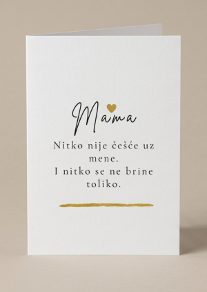 Čestitka za mamu – Nitko se ne brine toliko