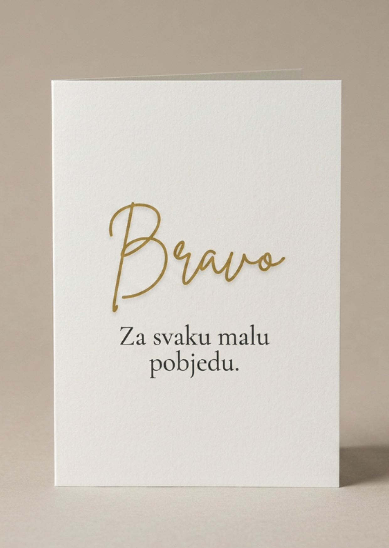 Autorska čestitka Bravo – za svaku malu pobjedu