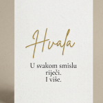 Čestitka Hvala – u svakom smislu riječi. I više - Gloriela